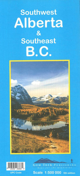 Buy map Alberta, Southwest and British Columbia, Southeast Road Map by Gem Trek