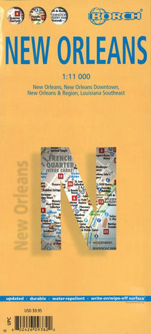 Buy map New Orleans, Louisiana by Borch GmbH.