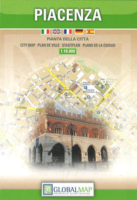 Buy map Piacenza, Italy by Litografia Artistica Cartografica
