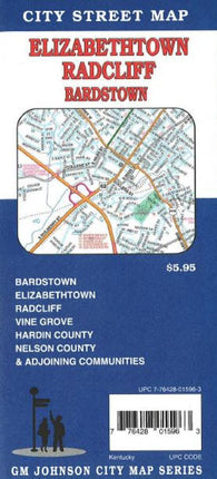 Buy map Elizabethtown, Radcliff, Bardstown and Vine Grove, Kentucky by GM Johnson