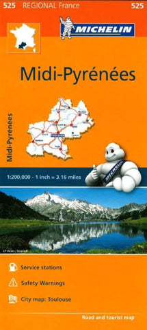 Buy map Midi Pyrenees (525) by Michelin Maps and Guides