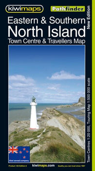 Buy map North Island, Eastern and Southern, New Zealand, Pathfinder Map by Kiwi Maps