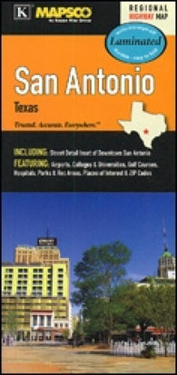 Buy map San Antonio, Texas, laminated by Kappa Map Group