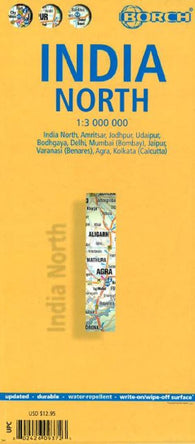 Buy map India, North by Borch GmbH.