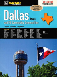 Buy map Dallas, Texas, Atlas, with 55 Surrounding Communities by Kappa Map Group
