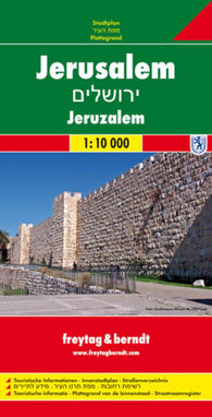 Buy map Jerusalem, Israel by Freytag-Berndt und Artaria