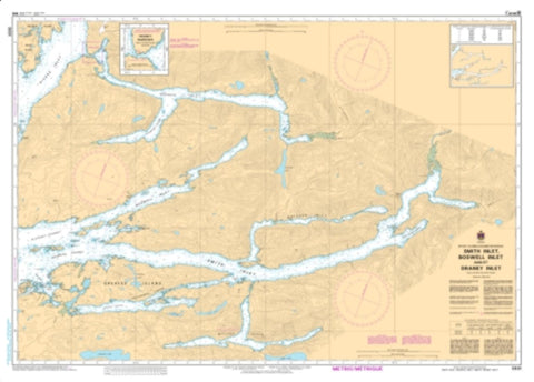 Buy map Smith Inlet, Boswell Inlet and/et Draney Inlet by Canadian Hydrographic Service