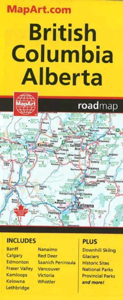 Buy map: British Columbia and Alberta, Road Map by Canadian