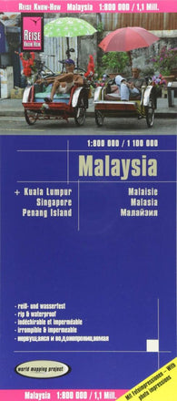 Buy map Malaysia : 1:800 000 / 1 100 000 : Kuala Lumpur, Singapore, Penang Island = Malaisie : 1:800 000 / 1 100 000 : Kuala Lumpur, Singapore, Penang Island