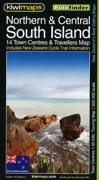 Buy map South Island, Northern and Central, New Zealand, Pathfinder Map by Kiwi Maps