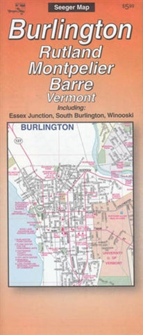 Buy map Burlington, Rutland, Montpelier and Barre, Vermont by The Seeger Map Company Inc.
