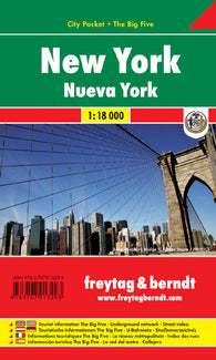 Buy map New York City, Tourist Pocket Map by Freytag-Berndt und Artaria