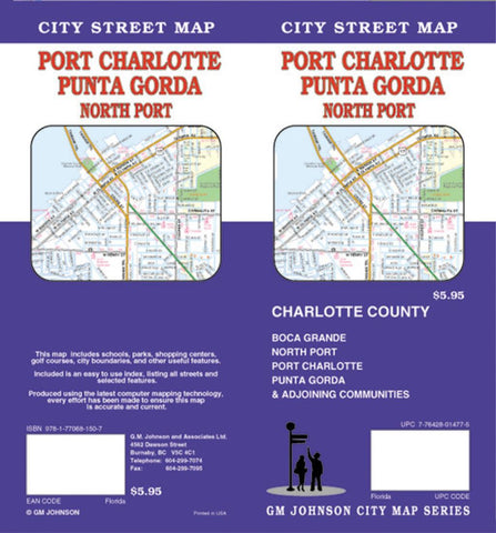 Buy map Port Charlotte, Punta Gorda and North Port, Florida by GM Johnson