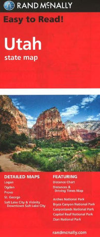 Buy map Utah by Rand McNally