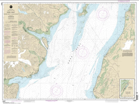 Buy map Cook Inlet-Anchor Point to Kalgin Island; Ninilchik Harbor (16661-6) by NOAA