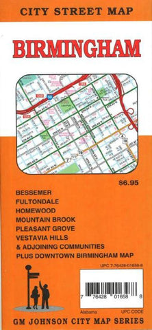 Buy map Birmingham, AL by GM Johnson
