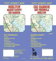 Buy map Gig Harbor, Key Peninsula and Shelton, Washington by GM Johnson
