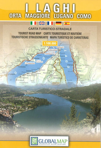 Buy map The Italian Lakes by Litografia Artistica Cartografica