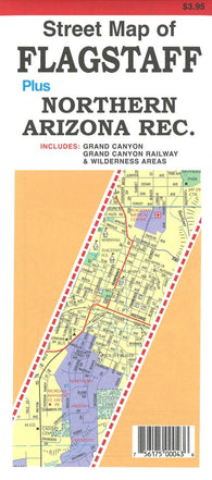 Buy map Street map of : Flagstaff : plus : Northern Arizona Rec.