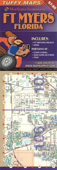 Buy map Fort Myers, Florida Laminated Tuffy Map by Tuffy Maps