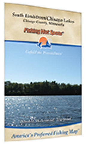 Buy map South Lindstrom/Chisago Lakes Chisago Chain fishing map