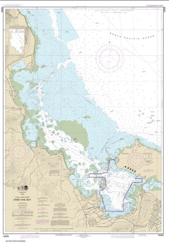 Buy map O‘ahu East Coast Kane‘ohe Bay (19359-12) by NOAA