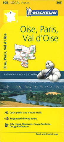 Buy map Michelin: Oise, Paris, Val dOise, France Road and Tourist Map by Michelin Travel Partner