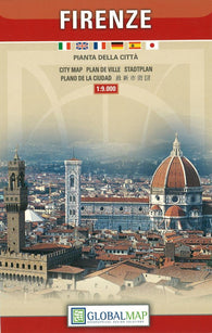Buy map Florence, Italy, Tourist City Center by Litografia Artistica Cartografica