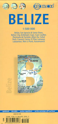 Buy map Belize by Borch GmbH.