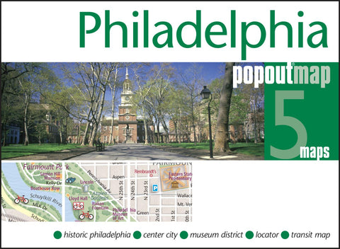 Buy map Philadelphia, Pennsylvania, PopOut Map by PopOut Products