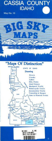 Buy map Cassia County, Idaho by Big Sky Maps
