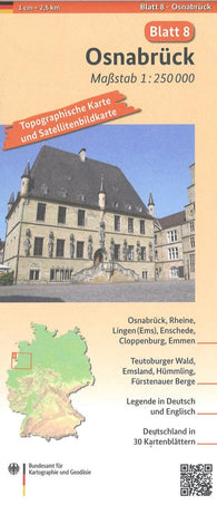 Buy map Osnabrück 1:250 000, blatt 8