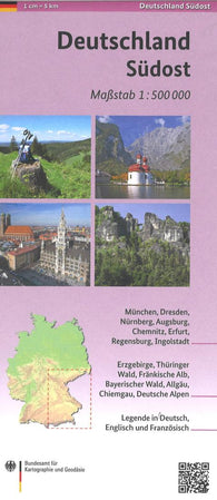 Buy map Deutschland Südost 1:500 000