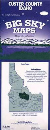 Buy map Custer County, Idaho by Big Sky Maps