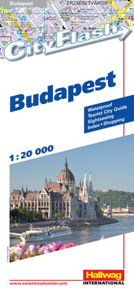 Buy map Budapest, Hungary City Flash Map by Hallwag