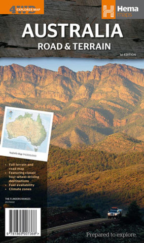 Buy map Australia : road & terrain : 4wd explorer map