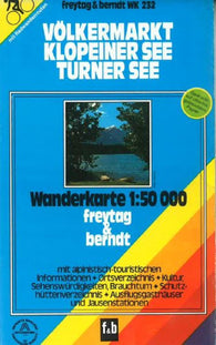 Buy map Volkermarkt, Klopeiner + Turner See, WK 232 by Freytag-Berndt und Artaria