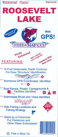 Buy map Roosevelt Lake Fishing Map
