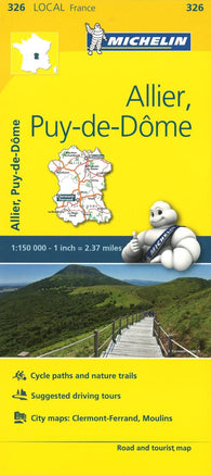 Buy map Michelin: Allier, Puy-de-Dome Road and Tourist Map by Michelin Travel Partner