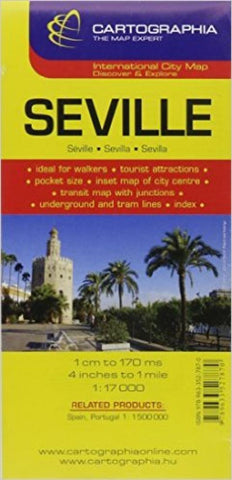 Buy map Seville, Spain by Cartographia