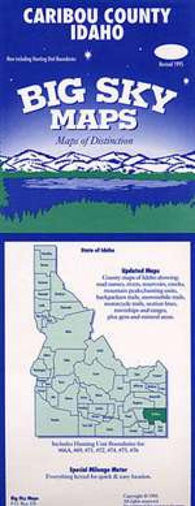 Buy map Caribou County, Idaho by Big Sky Maps