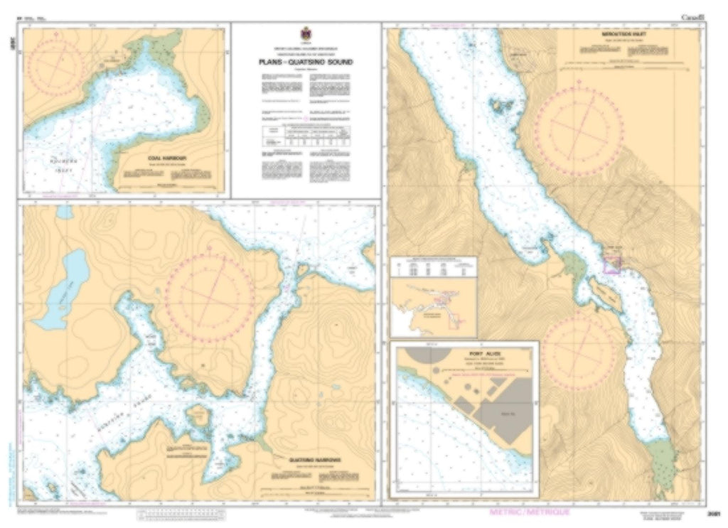 Buy map: Plans - Quatsino Sound by Canadian Hydrographic Service ...