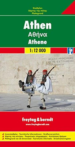 Buy map Athens, Greece by Freytag-Berndt und Artaria