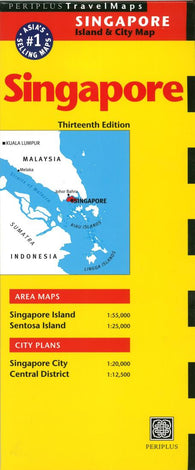 Buy map Singapore Island & City Map by Periplus Editions