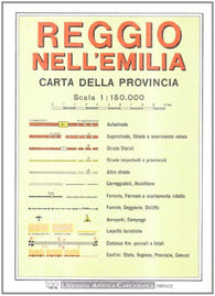 Buy map Reggio Emilia Province, Italy by Litografia Artistica Cartografica