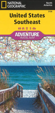 Buy map U.S. Southeast Adventure Map (3126) by National Geographic Maps