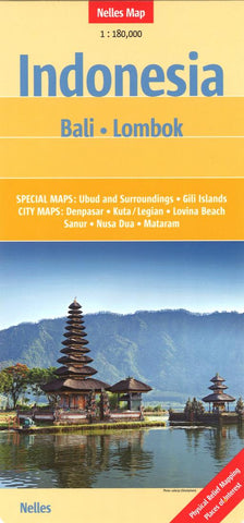 Buy map Indonesia, Bali and Lombok by Nelles Verlag GmbH