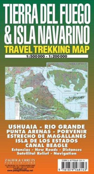 Buy map Tierra del Fuego and Isla Navarino Trekking Map by Zagier y Urruty