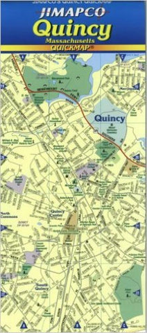Buy map Quincy, Massachusetts, Quickmap by Jimapco
