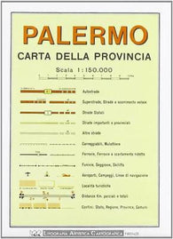 Buy map Palermo Province, Italy by Litografia Artistica Cartografica